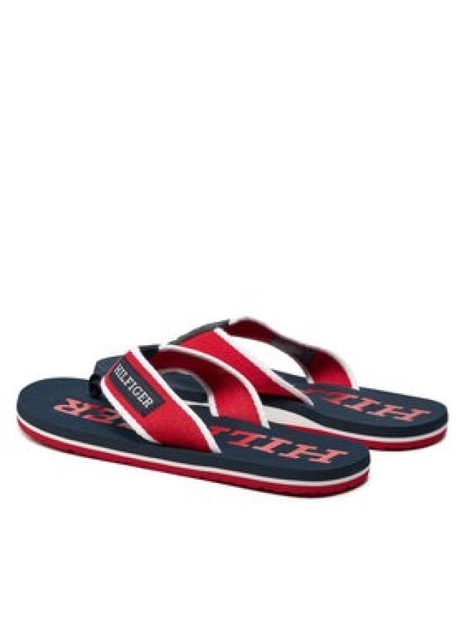 Tommy Hilfiger Japonki Patch Hilfiger Beach Sandal FM0FM05024 Czerwony