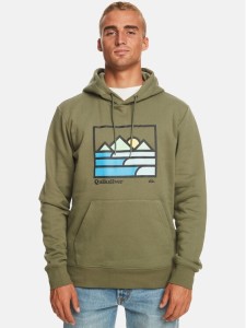 Quiksilver Bluza Landscape Lines Otlr EQYFT04832 Khaki Regular Fit