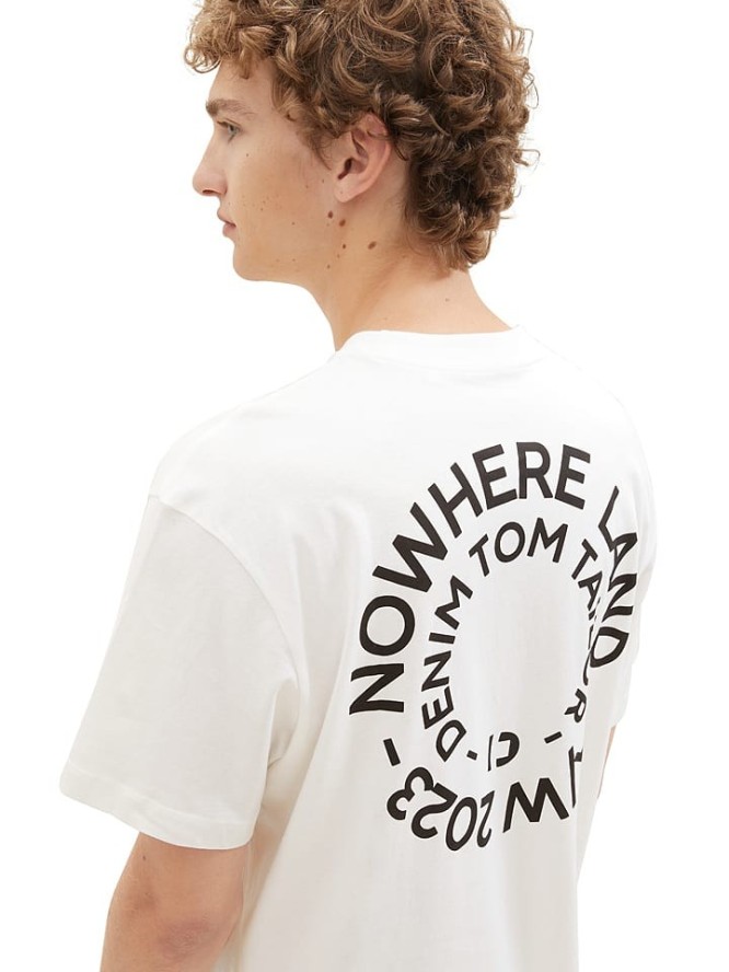 Tom Tailor Koszulka w kolorze białym rozmiar: M