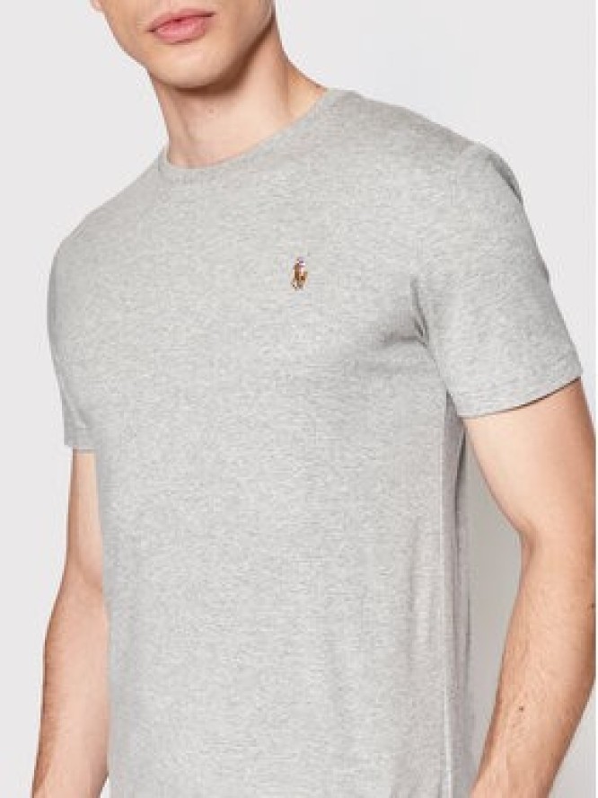 Polo Ralph Lauren T-Shirt 710740727012 Szary Slim Fit