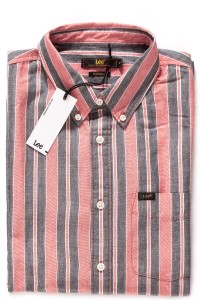 KOSZULA LEE BUTTON DOWN BURNED RED L880NELB