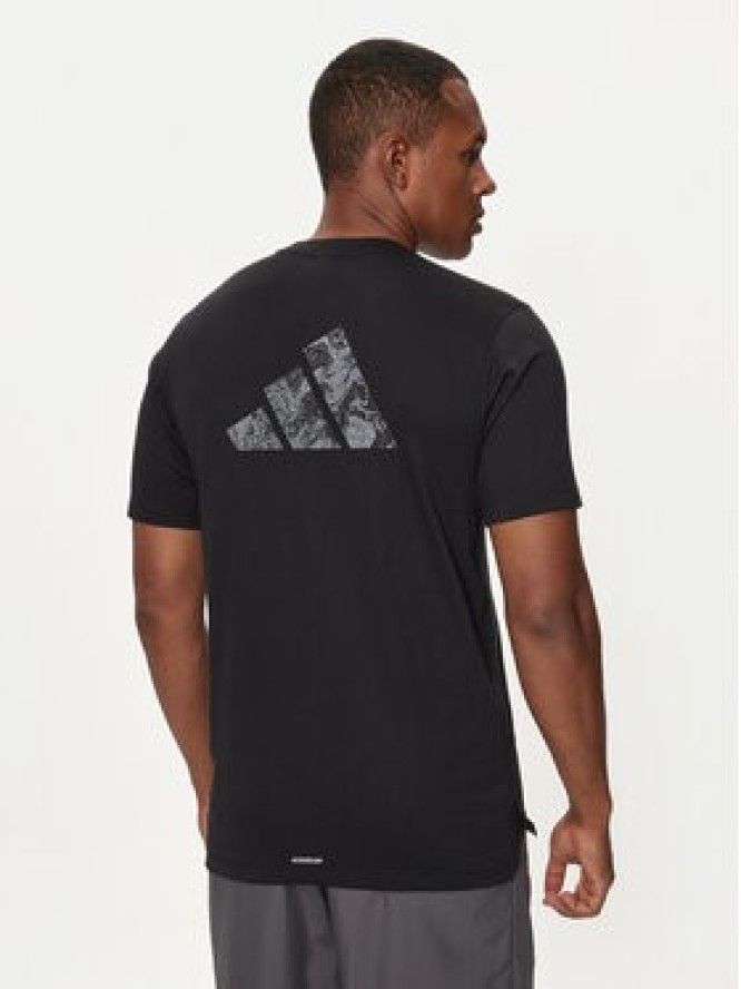 adidas T-Shirt Workout Logo IT2124 Czarny Regular Fit