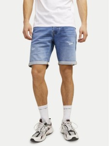 Jack&Jones Szorty jeansowe Rick Icon 12249208 Niebieski Regular Fit