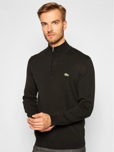 Lacoste Sweter AH1980 Czarny Classic Fit