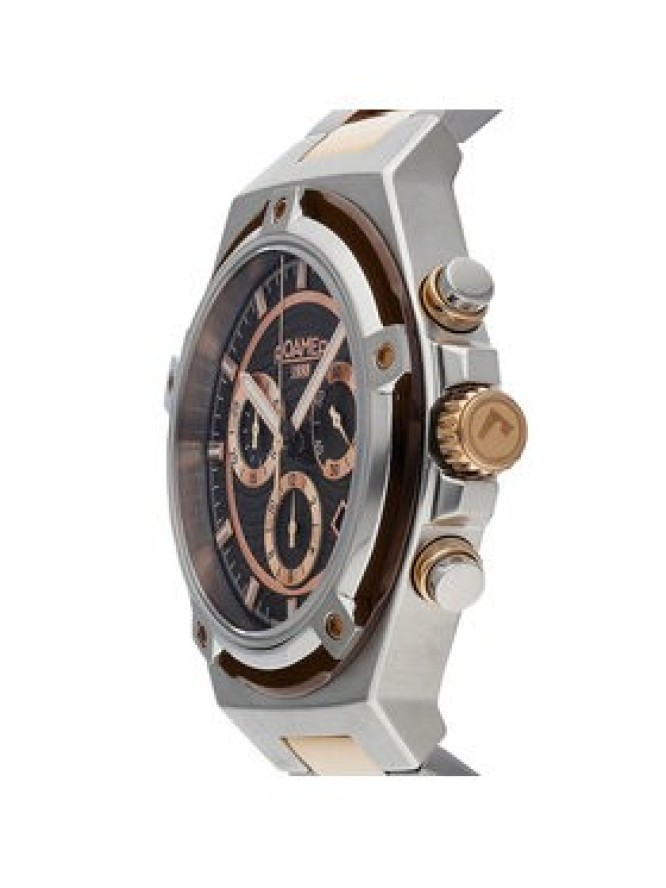 Roamer Zegarek Tempomaster Chrono 221837 49 65 20 Srebrny