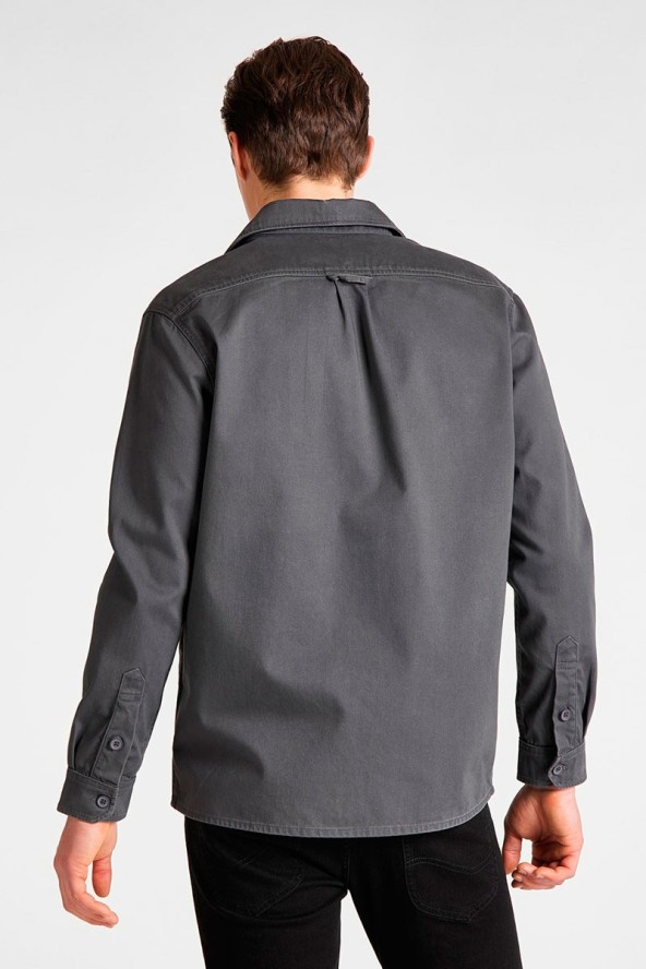 LEE WORKWEAR OVERSHIRT MĘSKA KOSZULA STEEL GREY L68DLD90 112117095