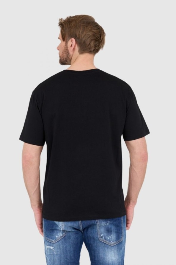 BALMAIN Czarny t-shirt męski z logo