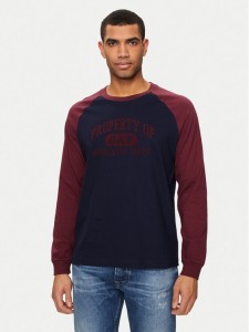 Gap Longsleeve 765764-02 Granatowy Regular Fit