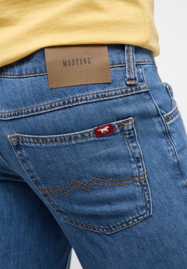 MUSTANG TRAMPER STRAIGHT MĘSKIE SPODNIE JEANSOWE JEANSY DENIM BLUE 1013975 5000 683