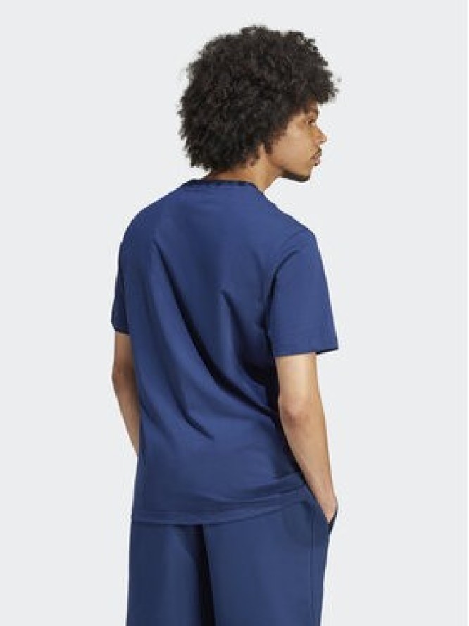 adidas T-Shirt Trefoil Essentials IR9693 Granatowy Regular Fit