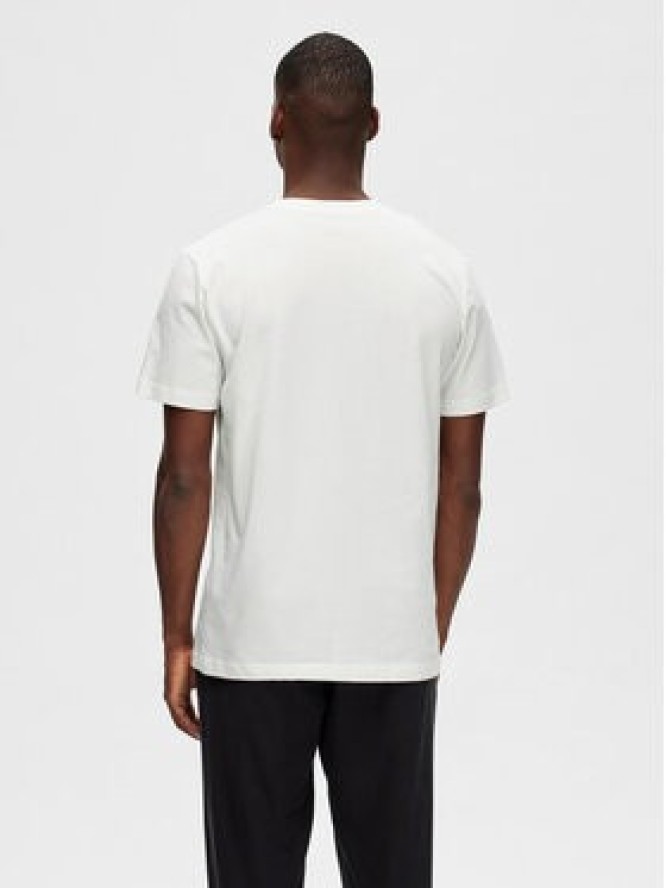 Selected Homme T-Shirt 16088656 Biały Regular Fit