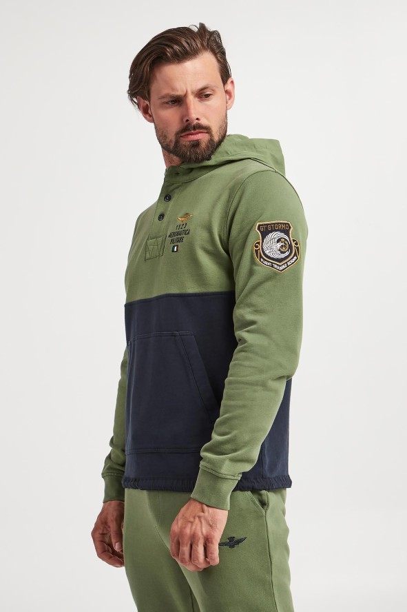 Bluza z kapturem męska AERONAUTICA MILITARE