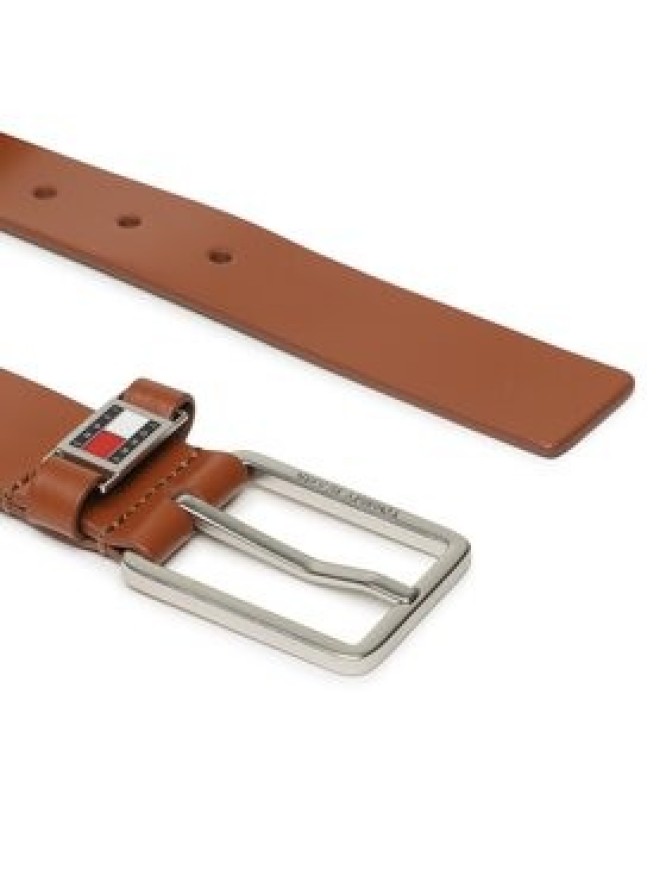 Tommy Jeans Pasek Męski Tjm Scanton Belt 3.5 AM0AM10626 Brązowy