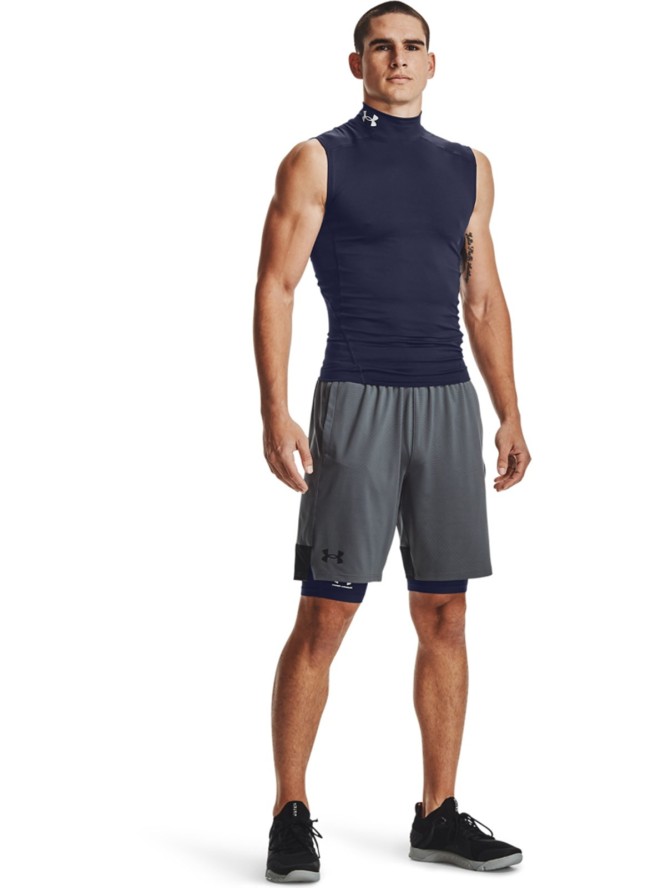 Spodenki treningowe męskie Under Armour UA Hg Armour Lng Shorts - granatowe