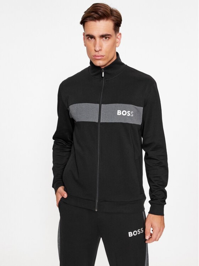 Boss Bluza Tracksuit Jacket 50503040 Czarny Regular Fit