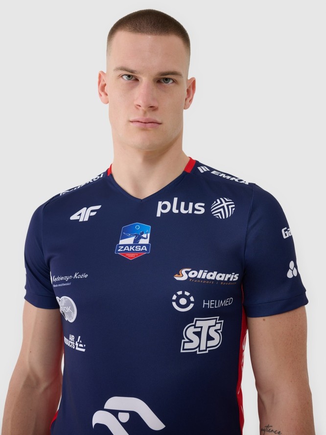 Koszulka meczowa replika wyjazdowa z sezonu 2024/25 męska 4F x Zaksa Kędzierzyn Koźle - multikolor