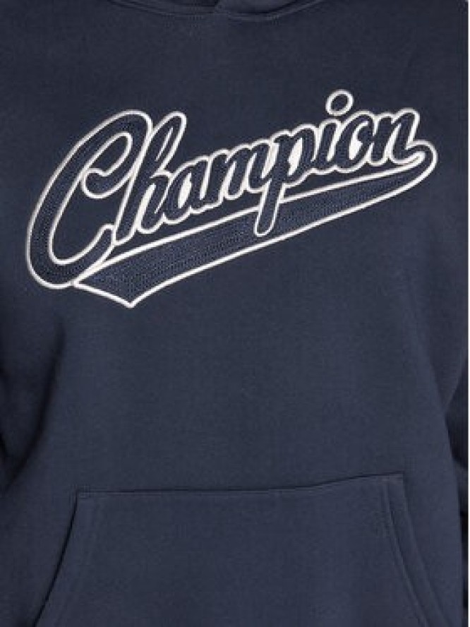 Champion Bluza Heavy Fleece Vintage Logo 217886 Granatowy Relaxed Fit