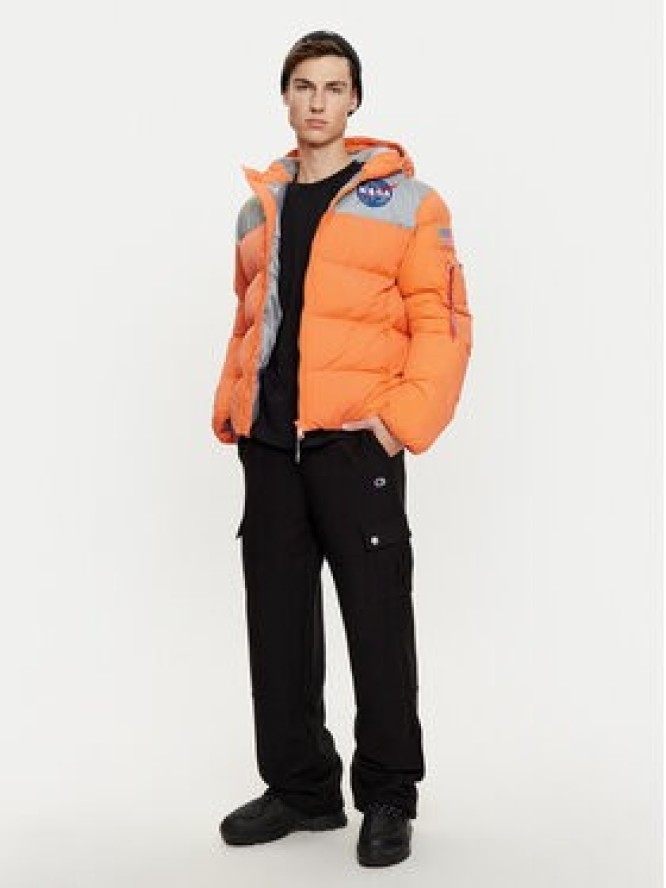 Alpha Industries Kurtka puchowa 148135 Pomarańczowy Regular Fit