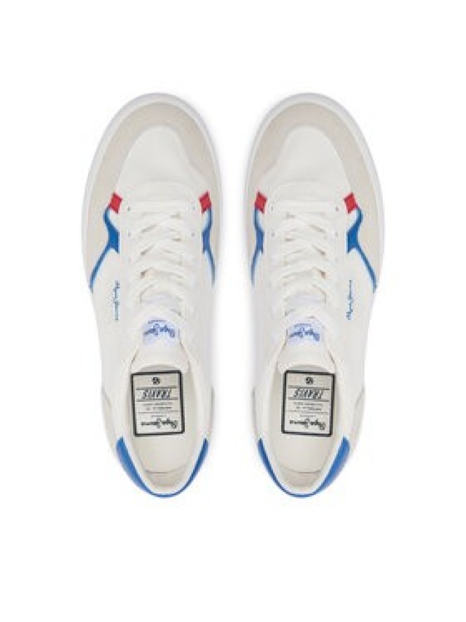 Pepe Jeans Sneakersy Travis Brit M PMS31038 Biały