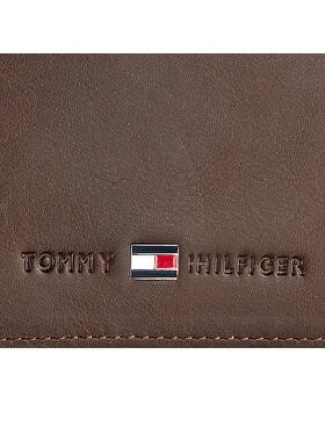 Tommy Hilfiger Duży Portfel Męski Johnson Cc And Coin Pocket AM0AM00659 Brązowy