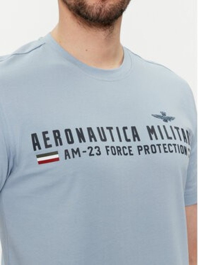 Aeronautica Militare T-Shirt 241TS1942J538 Niebieski Regular Fit