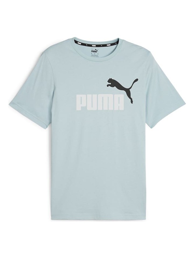 Puma Koszulka "ESS+ 2" w kolorze turkusowym rozmiar: L