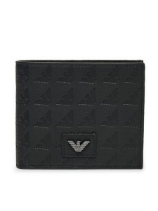 Emporio Armani Duży Portfel Męski YEM122 YQ67I 80001 Czarny