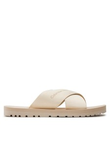 Calvin Klein Jeans Klapki Cross Sandal Slipon Rp In Btw YM0YM00942 Écru