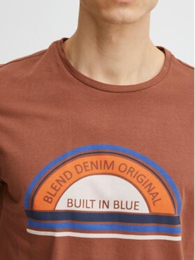Blend T-Shirt 20715022 Brązowy Regular Fit