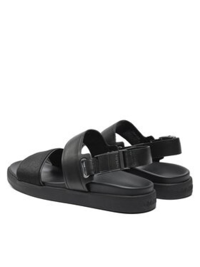 Calvin Klein Sandały Back Strap Sandal Jaq Mono Ip HM0HM01421 Czarny