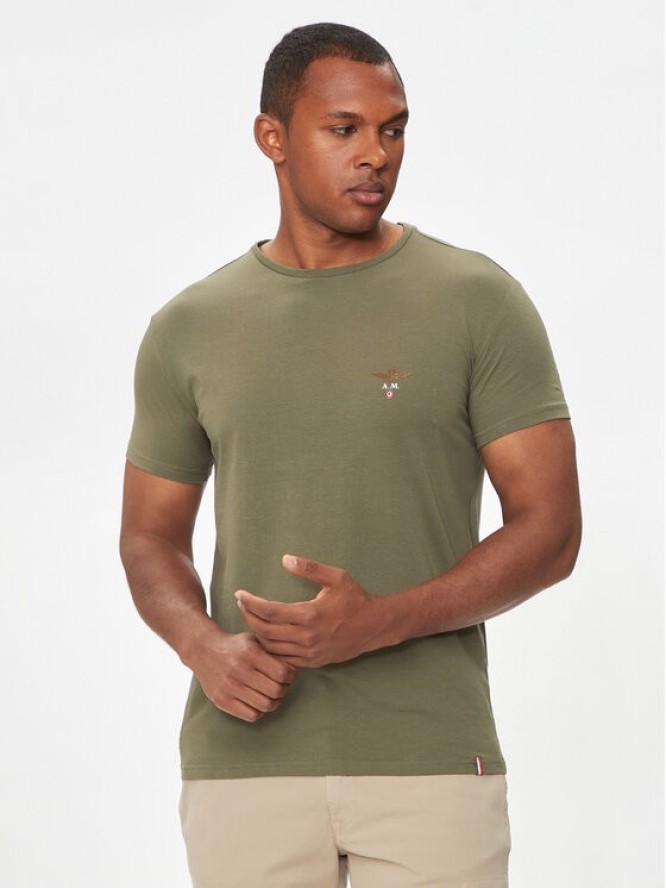 Aeronautica Militare T-Shirt AM1UTI001 Khaki Regular Fit