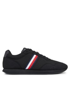 Tommy Hilfiger Sneakersy Lo Runner Mix FM0FM04958 Czarny