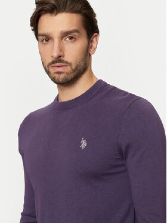 U.S. Polo Assn. Sweter MUP2961 Fioletowy Regular Fit