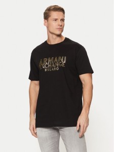 Armani Exchange T-Shirt XM000326 AF10364 UC001 Czarny Regular Fit