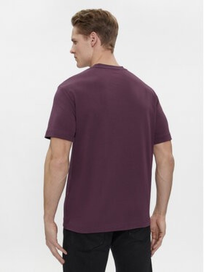 Calvin Klein T-Shirt Micro Logo K10K109894 Fioletowy Regular Fit