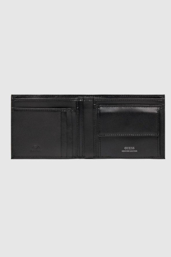 GUESS Czarny męski portfel Mestre Billfold