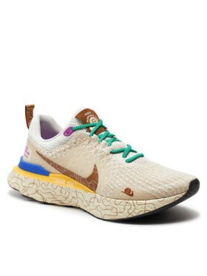 Nike Buty do biegania React Infinity Run Fk 3 Prm DZ3025 001 Beżowy