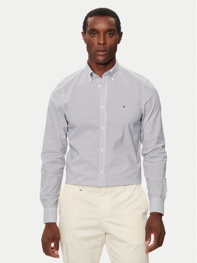 Tommy Hilfiger Koszula MW0MW34571 Biały Slim Fit