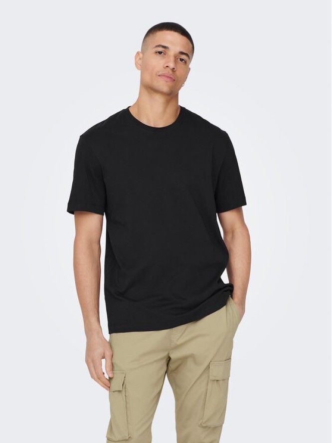 Only & Sons T-Shirt 22025208 Czarny Regular Fit