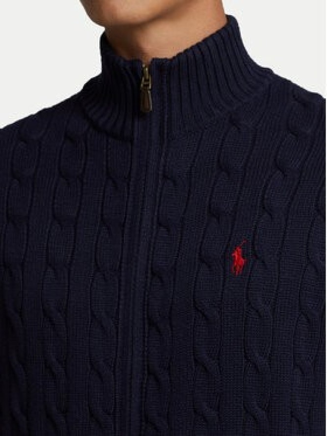 Polo Ralph Lauren Sweter 710899975001 Granatowy Regular Fit