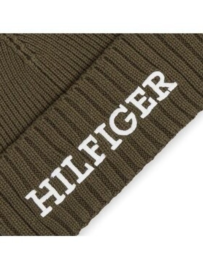 Tommy Hilfiger Czapka Monotype Beanie AM0AM11737 Zielony