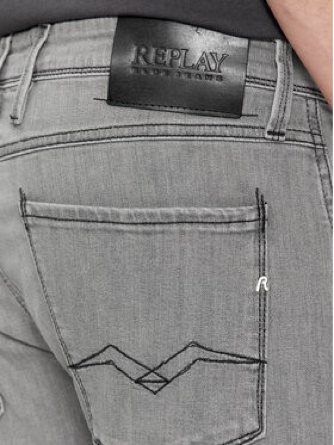 Replay Jeansy M1014.000.51A Szary Slim Fit