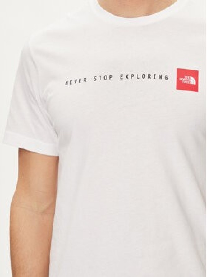 The North Face T-Shirt Never Stop NF0A87NS Biały Regular Fit