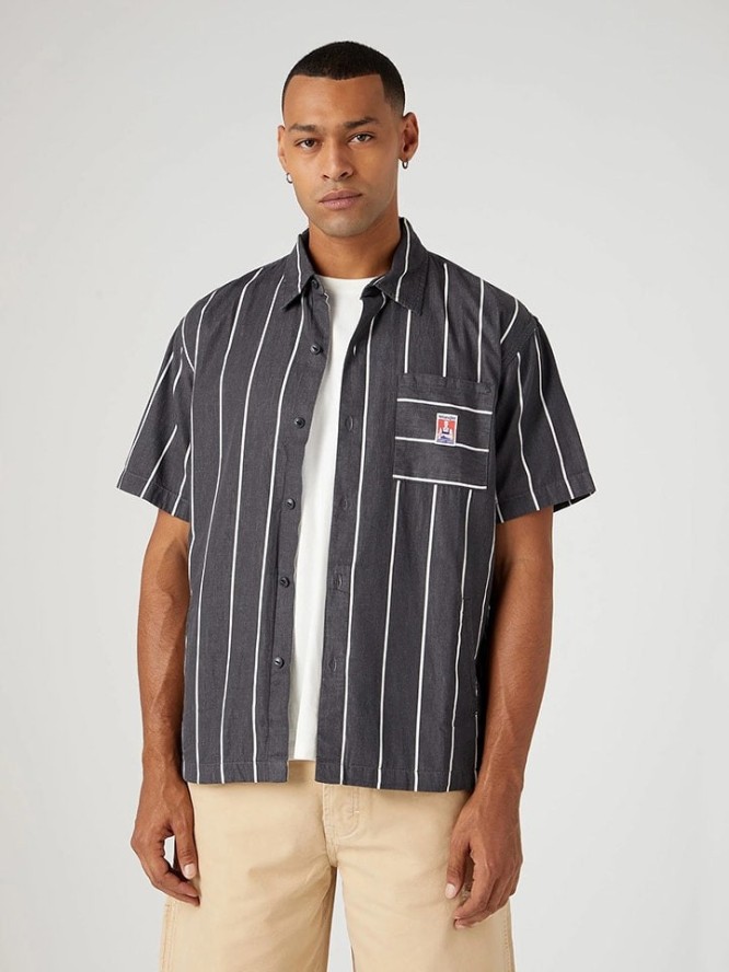 Wrangler Koszula - Regular fit - w kolorze antracytowym rozmiar: 3XL