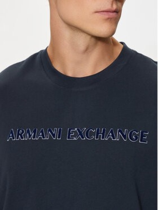 Armani Exchange T-Shirt 6DZTBD ZJ3VZ 1510 Granatowy Regular Fit
