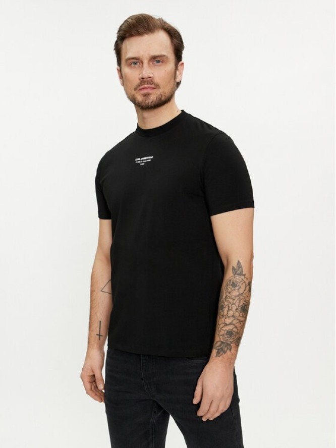 KARL LAGERFELD T-Shirt 755080 542221 Czarny Regular Fit