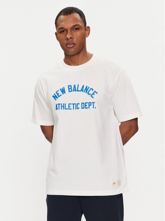 New Balance T-Shirt Greatest Hits MT41514 Biały Relaxed Fit