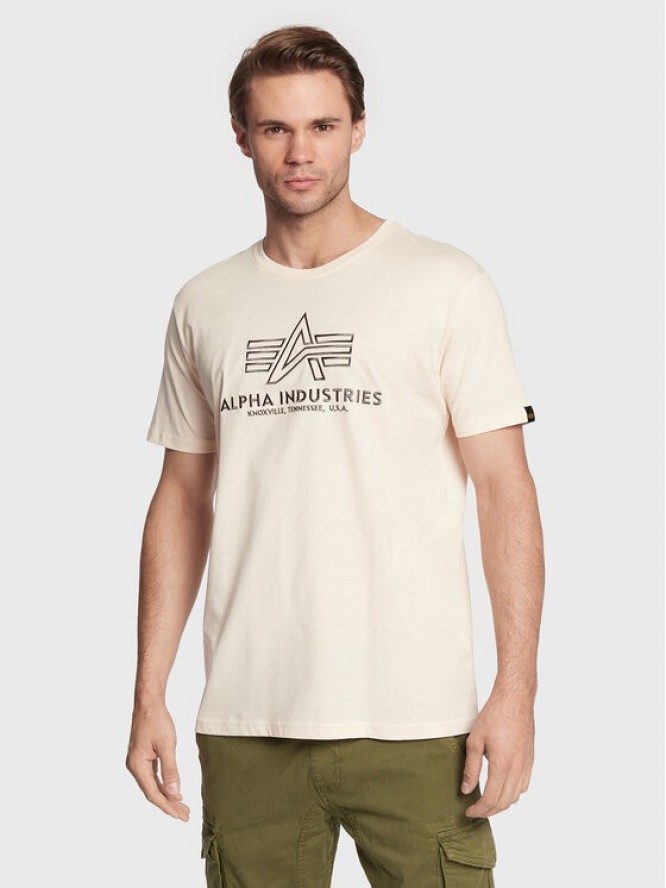 Alpha Industries T-Shirt Basic 118505 Beżowy Regular Fit