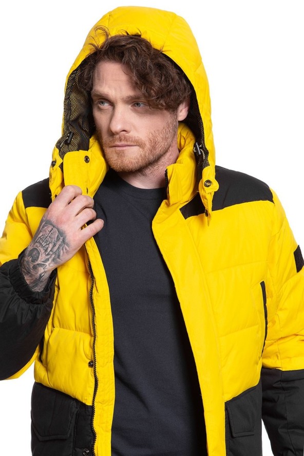 LEE MID PUFFER JACKET LEMON ZEST L87YUNMM