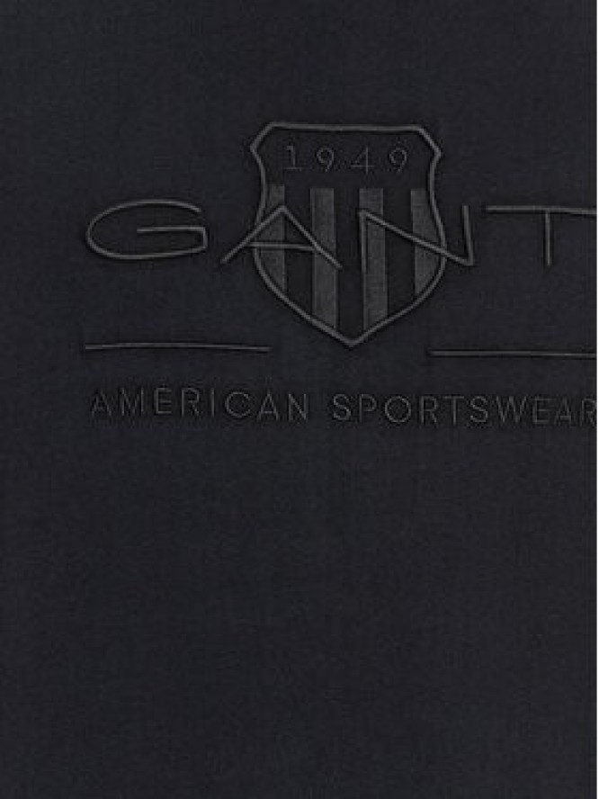 Gant T-Shirt Reg Tonal Shield Ss 2003140 Czarny Regular Fit